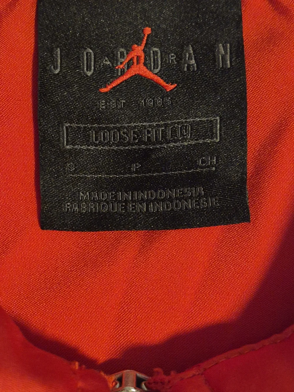 Jordan Red Zip Jacket with Jumpman Logo